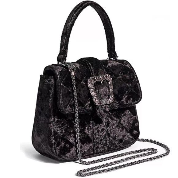 NEW SAM BRIT CRUSHED VELVET TOP HANDLE SHOULDER BAG BLACK
NWT!! - Picture 13 of 15